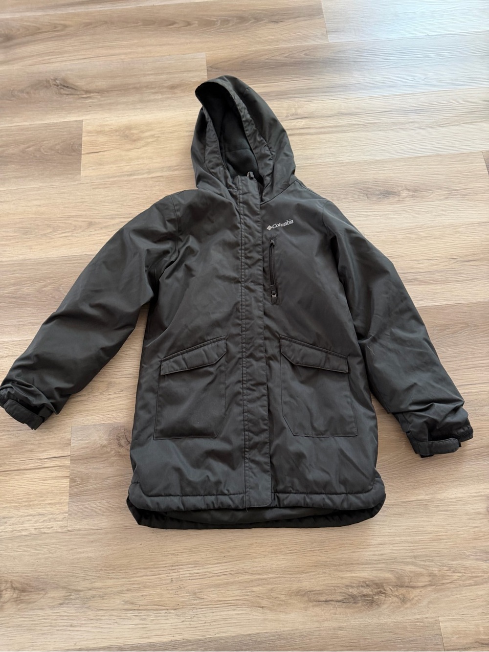 Columbia Kids Black Hooded Puffer Coat